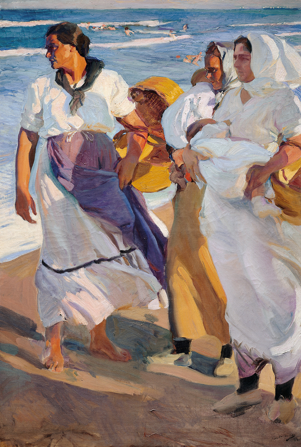 Fisherwomen from Valencia in Detail Joaquin Sorolla
